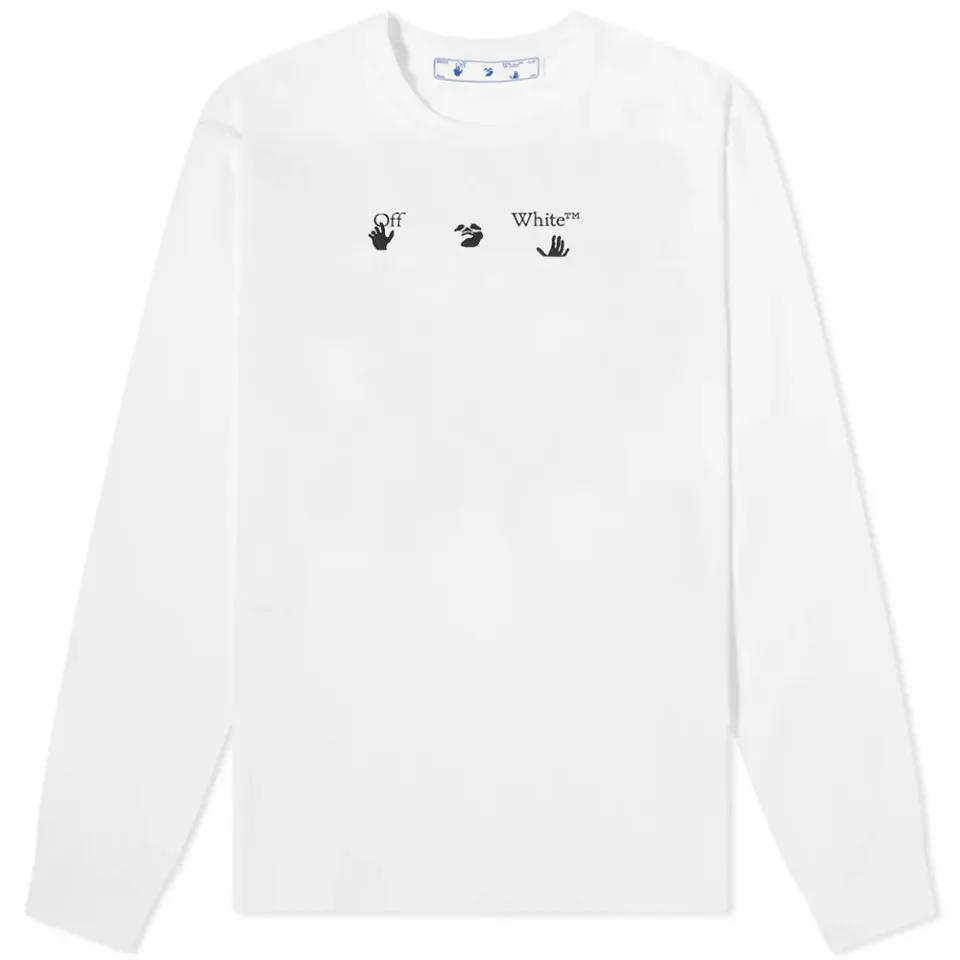 Long Sleeve Blue Marker T-Shirt