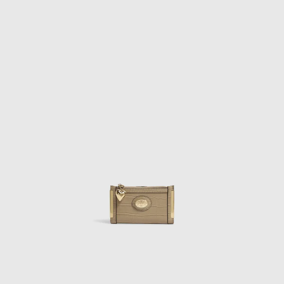 Patent Croc Embossed Mini Purse
