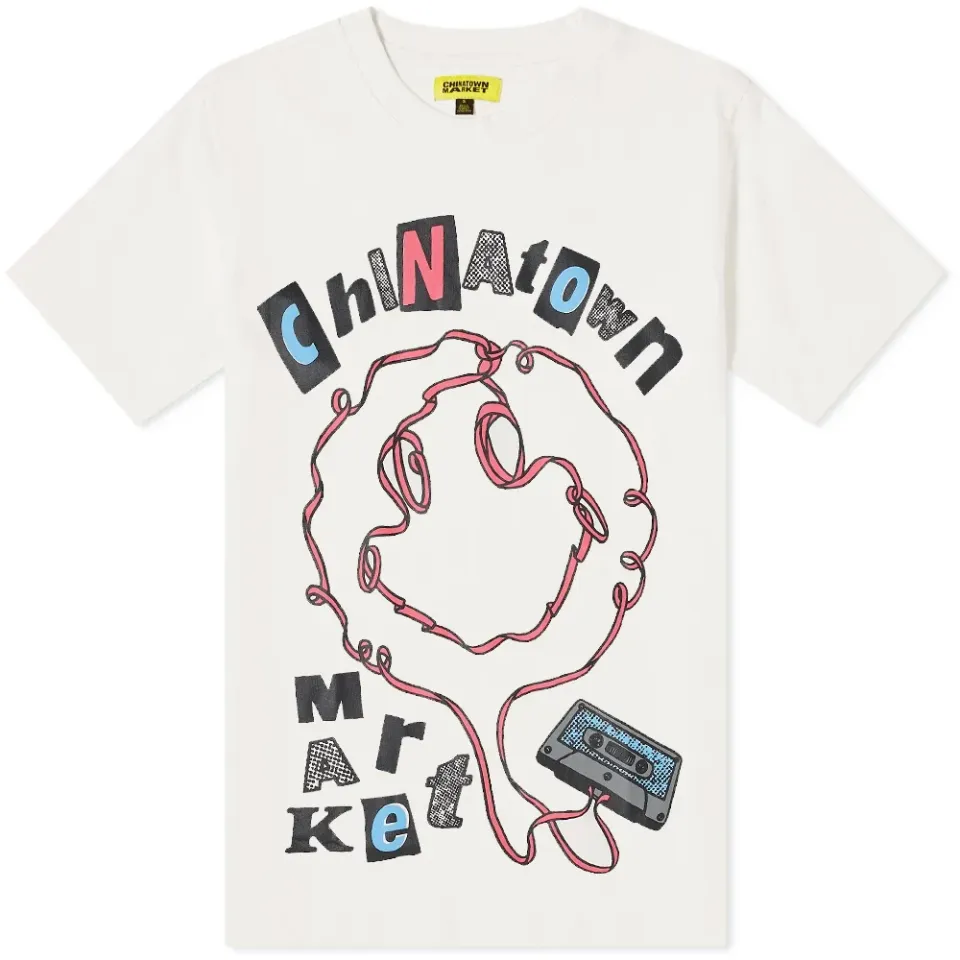 Chinatown Market Smiley Tape Player T-Shirt