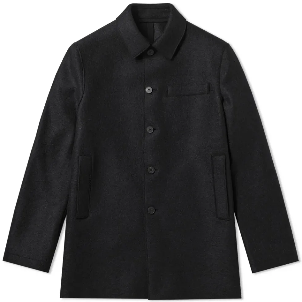 Harris Wharf Pressed Wool 3/4 Mac
