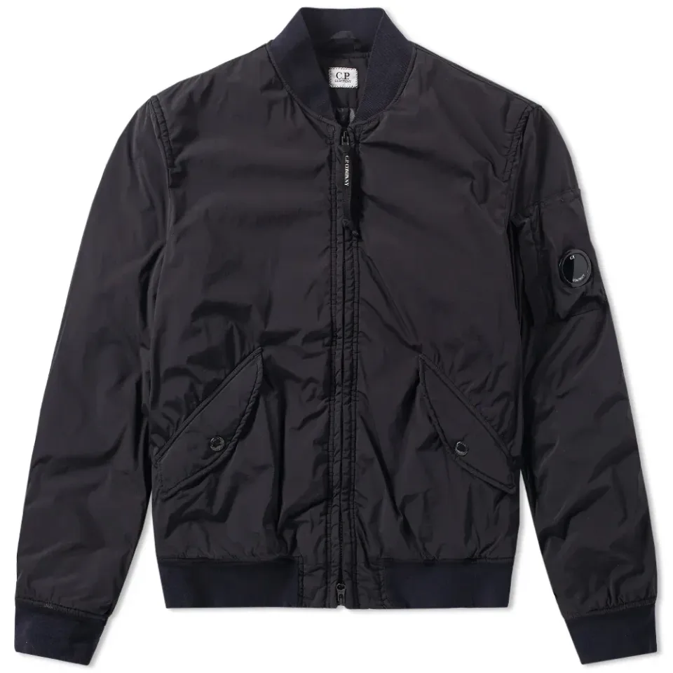 Garment Dyed Nycra Bomber Jacket