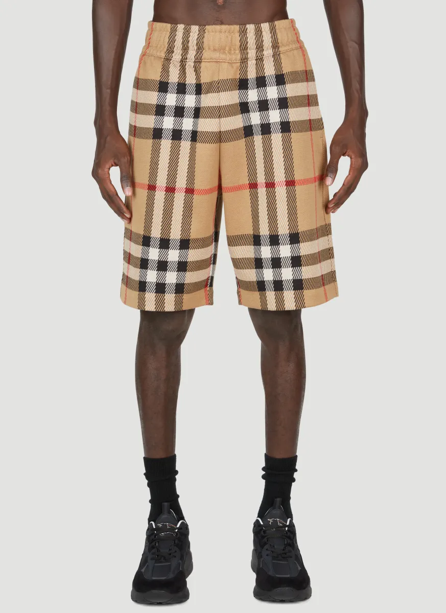 Check Jacquard Bermuda Shorts
