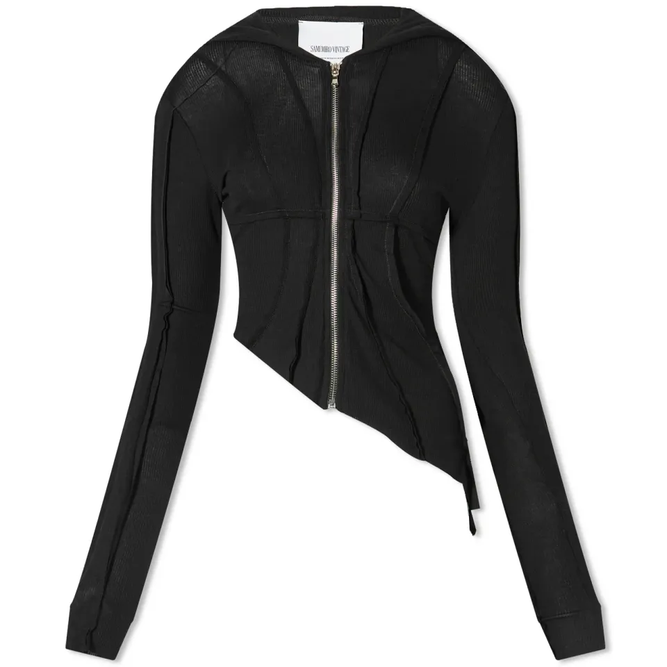 Asymmetric Open Seam Hoodie
