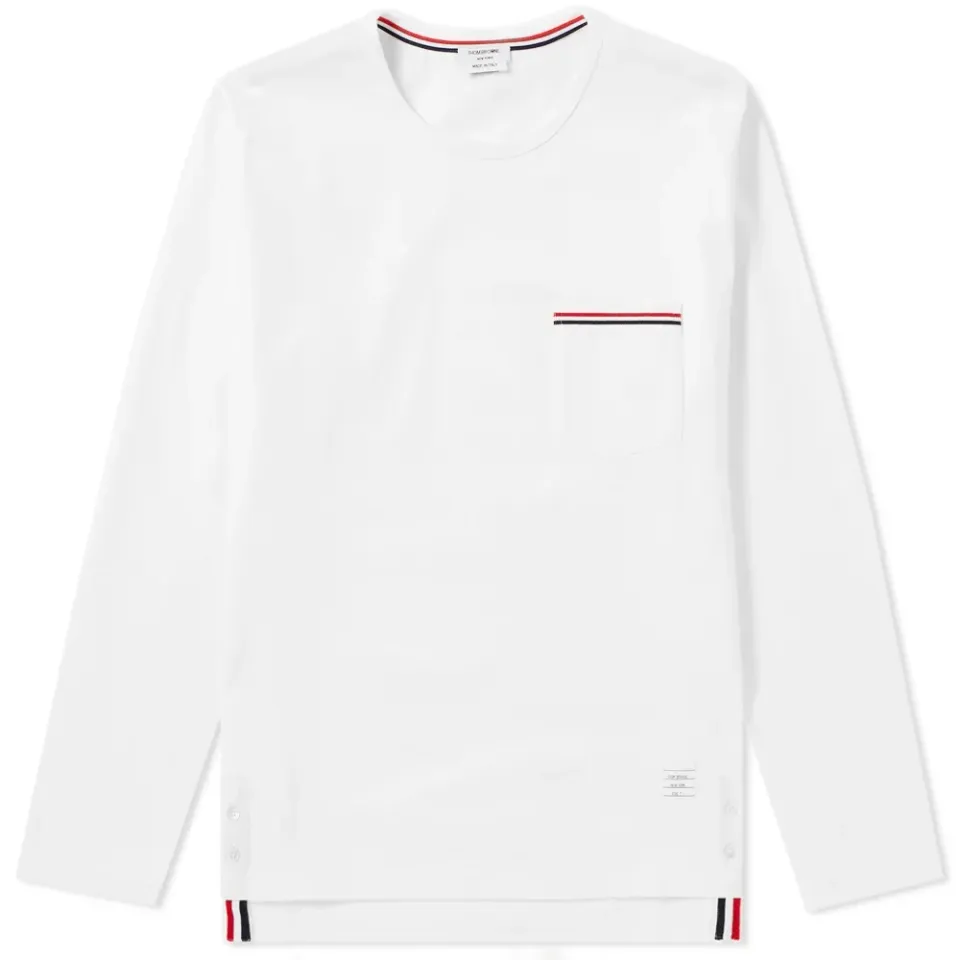 Long Sleeve Medium Weight Jersey Pocket Tee