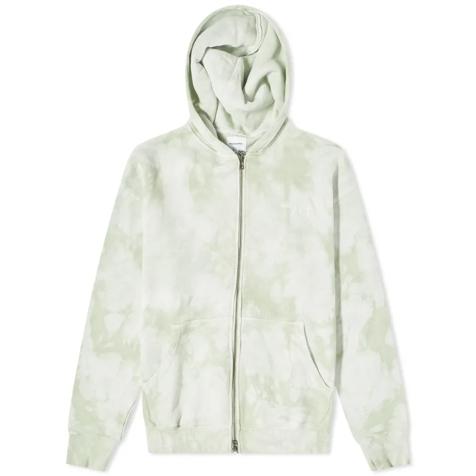 Dyed Zip Through Hoodie