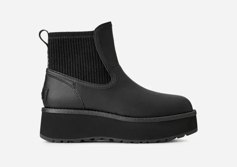 Cityfunc Chelsea Boot, Leather/Polyester
