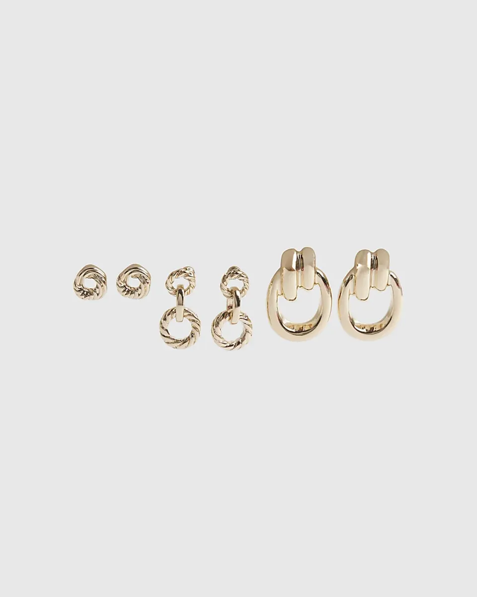 Mini Door Knocker Earrings 3 Pack