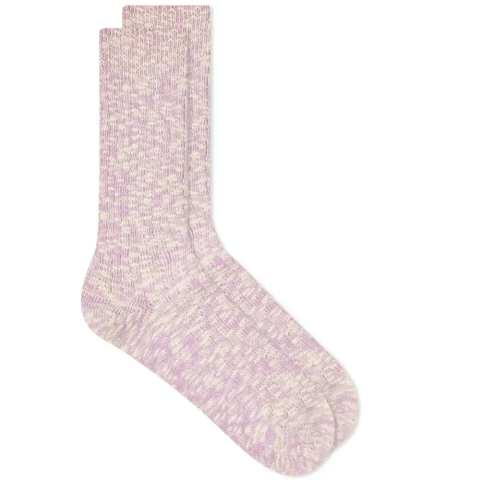 Lightweight Slub Crew Sock