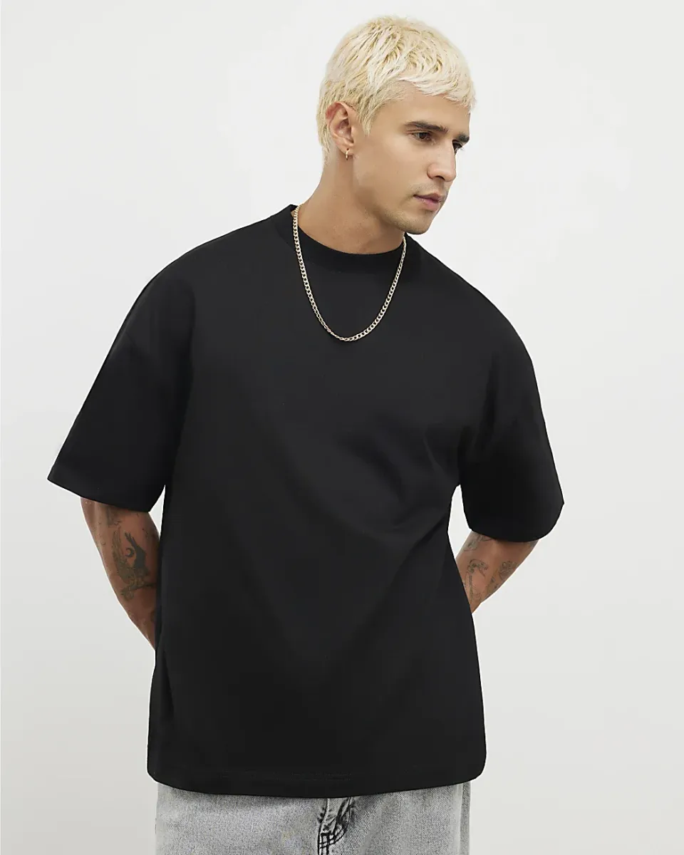 Oversized Crew Neck T-Shirts 3 Pack