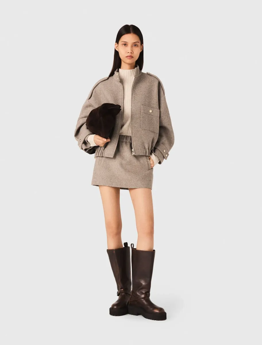 Mixed wool jacket