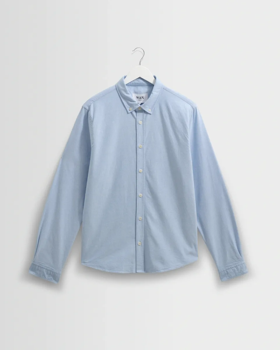 Caspian - Pale Blue Cotton Oxford Shirt