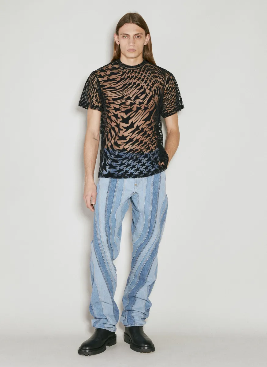 Flocked Star T-Shirt