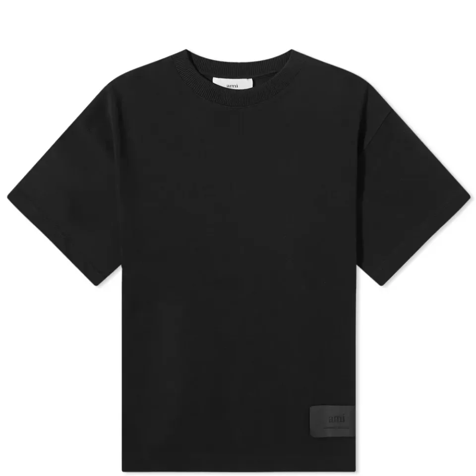 AMI Satin Label Oversized T-Shirt