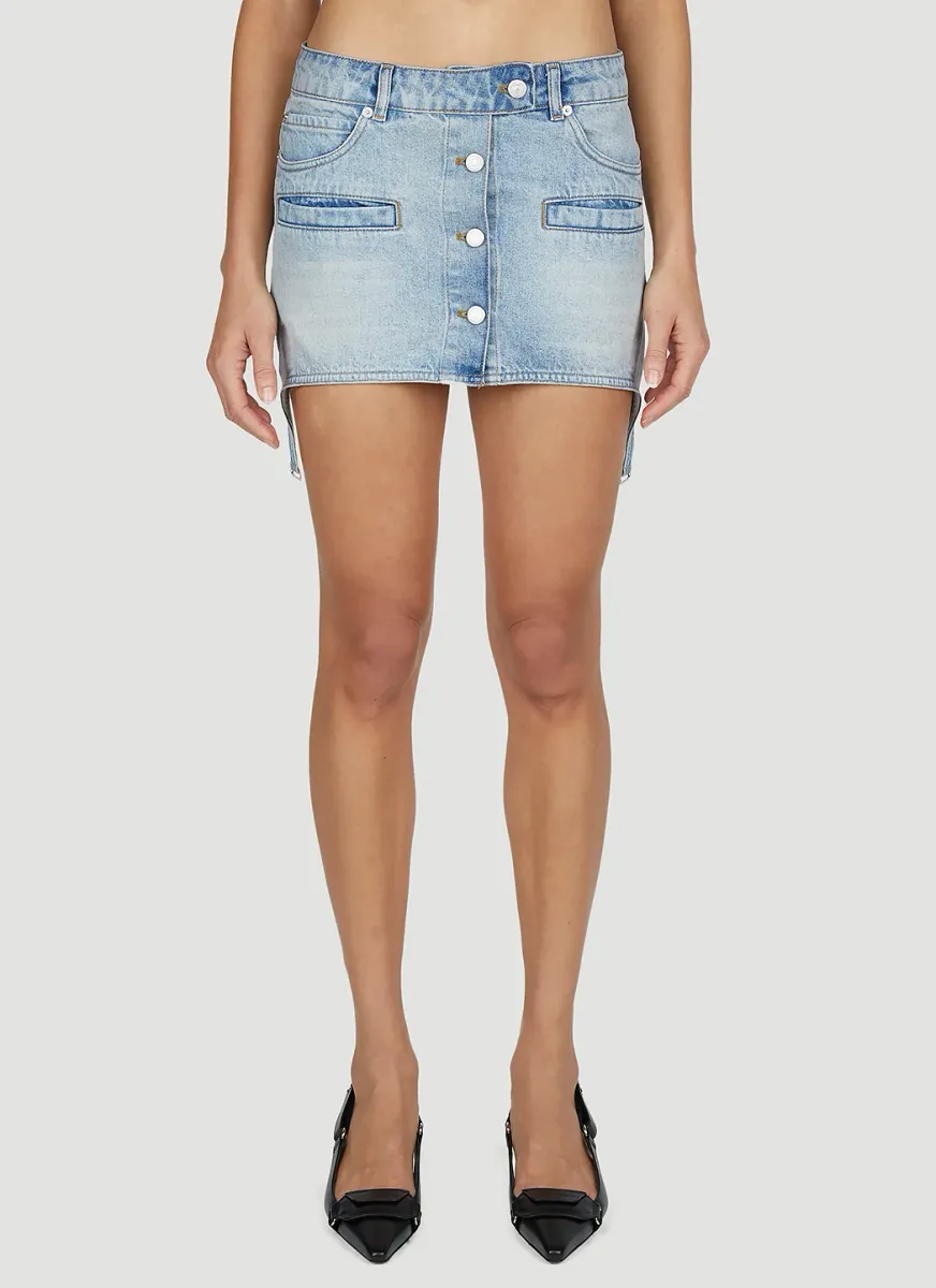 Denim Strap Skirt