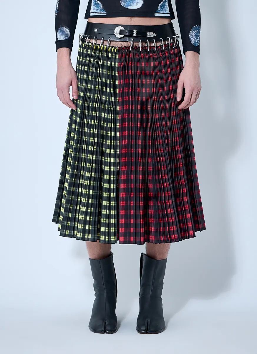 Split Carabiner Midi Skirt