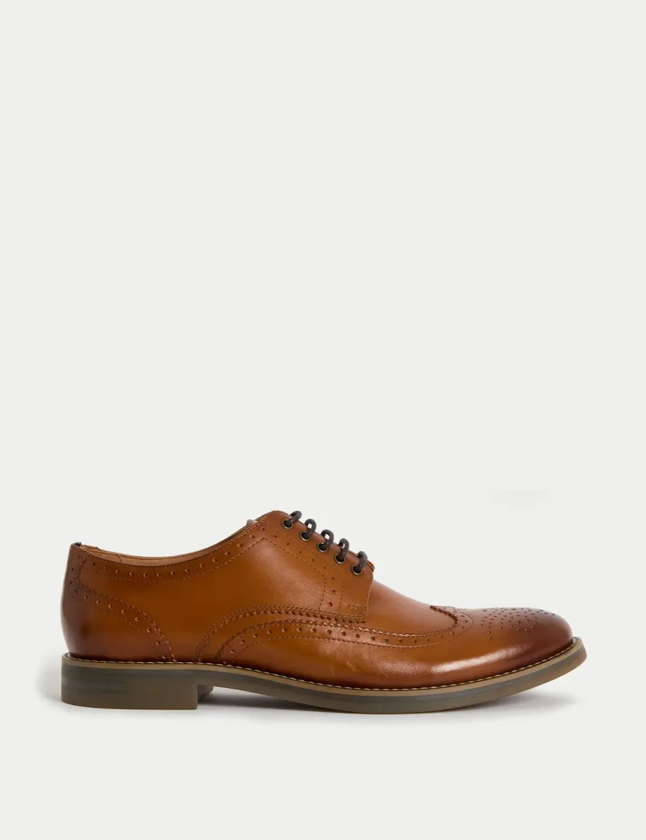 Leather Brogues Tan