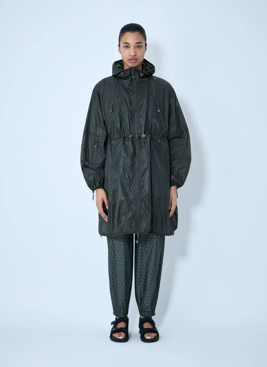 Hooded Parka in Technical Fabric
