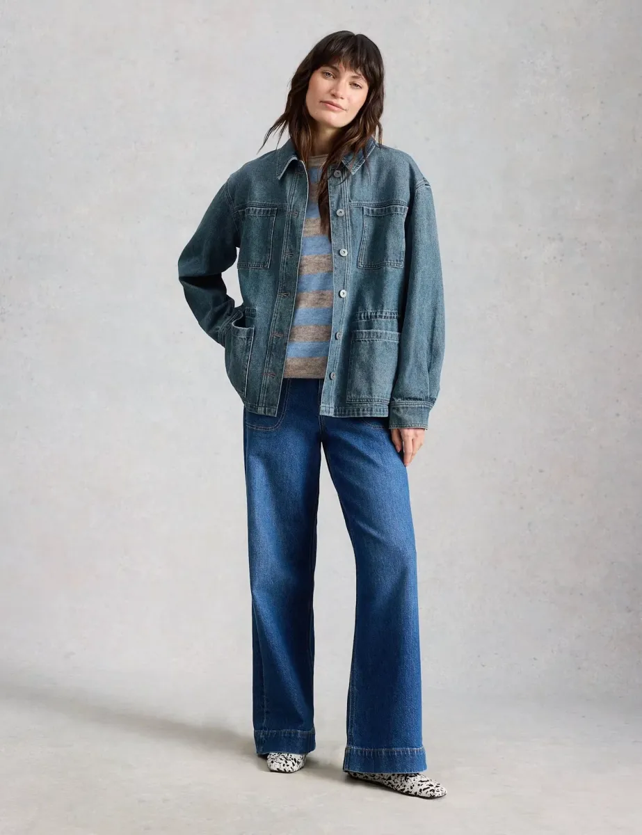 Denim Relaxed Jacket Blue Denim