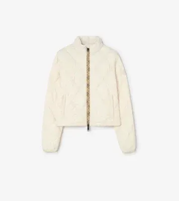 Packable Quilted Nylon Bramford Jacket in Tundra white