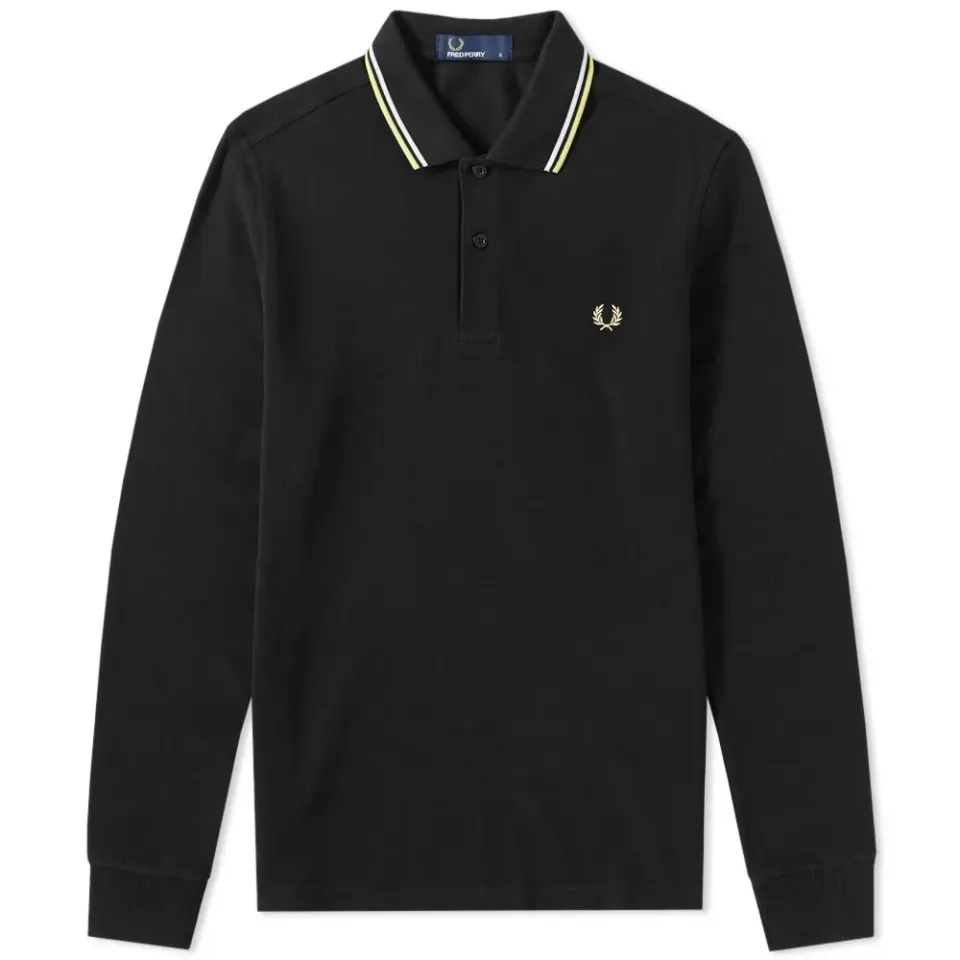 Fred Perry Long Sleeve Twin Tipped Polo