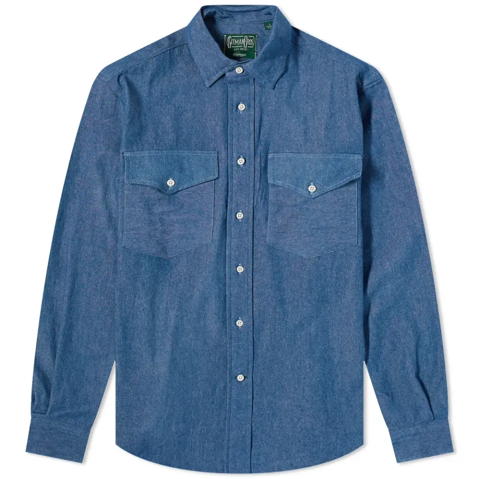 2 Pocket Denim Work Shirt - END. Exclusive