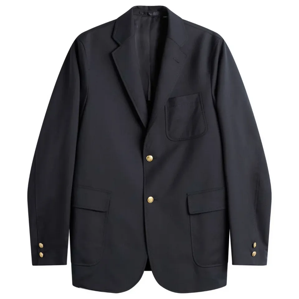 3 Button Combat Wool Blazer
