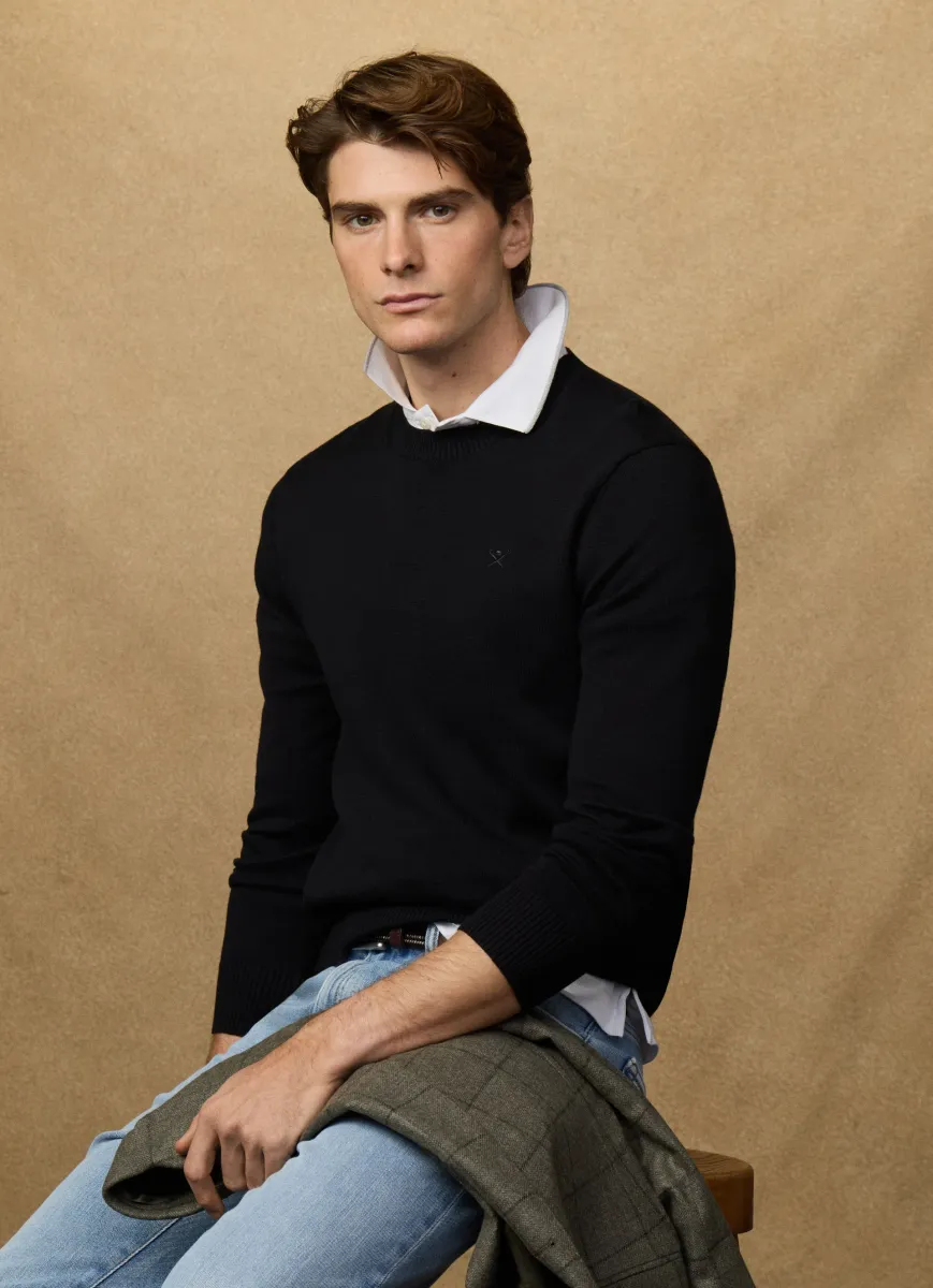 Cotton Crew-Neck Jumper