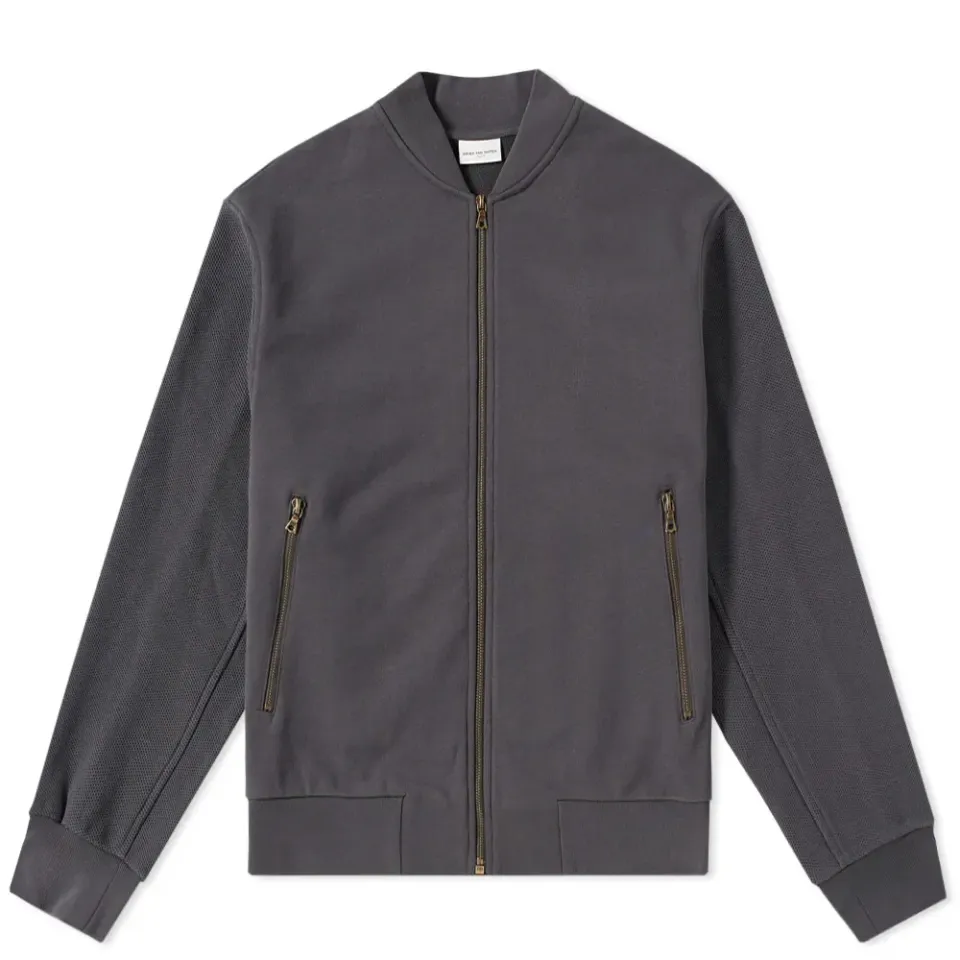Jersey Zip Bomber Jacket