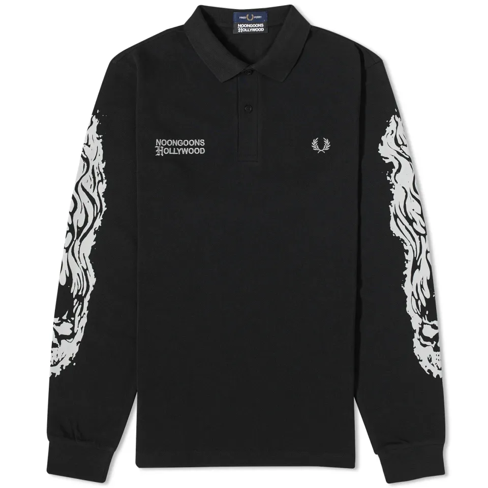 x Noon Goons Printed Long Sleeve Polo