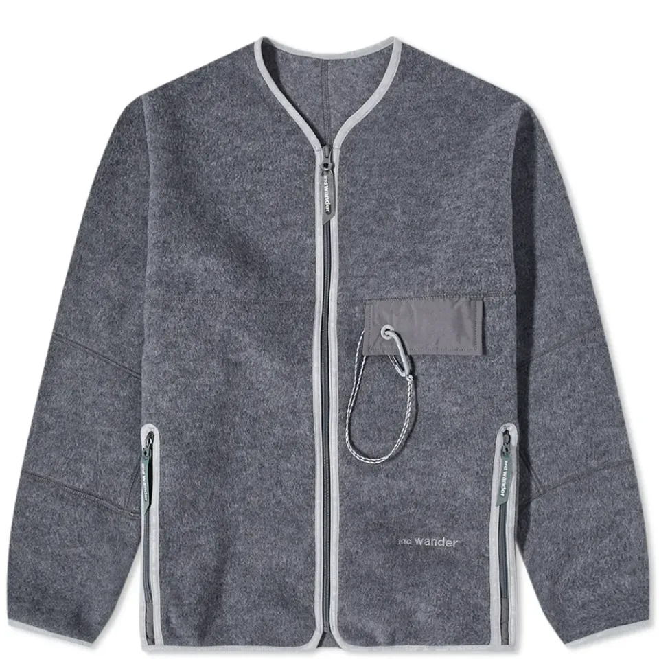 Wool Fleece Cardigan