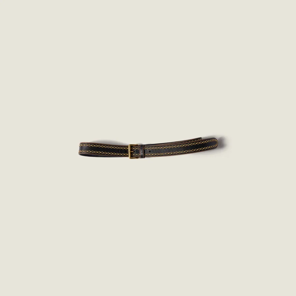 Leather belt
