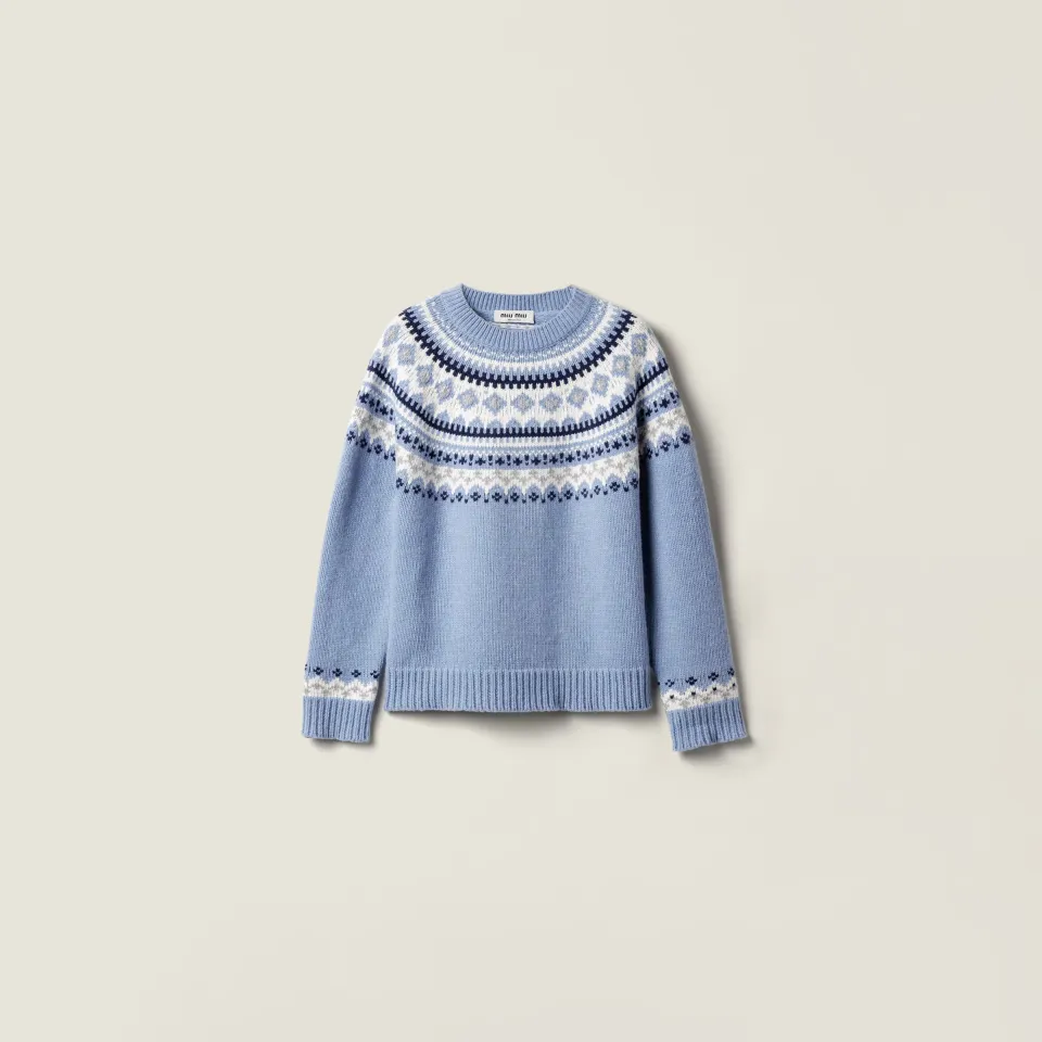 Wool crew-neck sweater