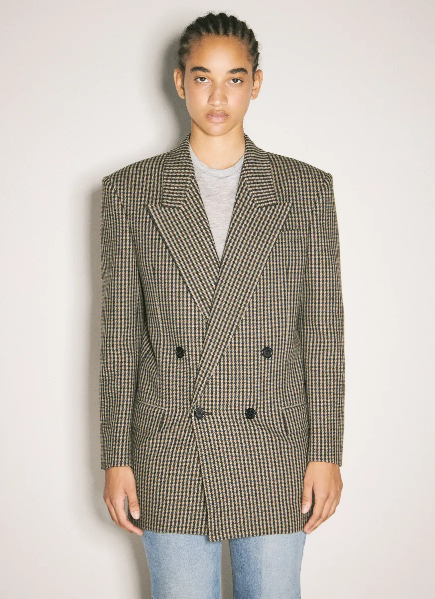 Vichy Wool Blazer