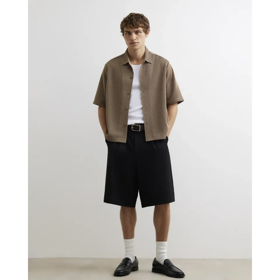 Oversized Fit Stripe Shirt