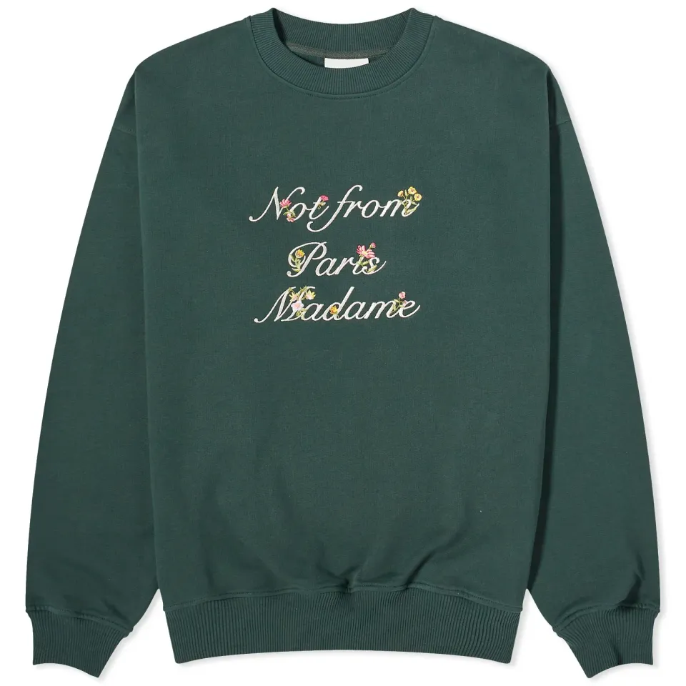 Presented by END. Embroidered Cotton Fleece Crew Sweat