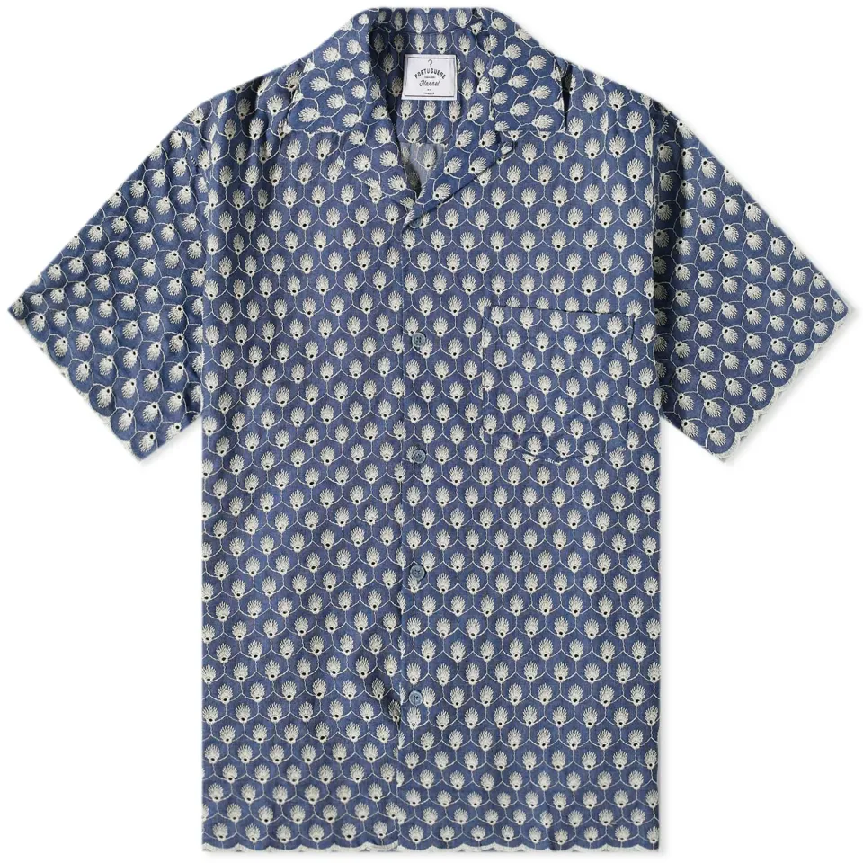 Denim Embroidery 1 Vacation Shirt