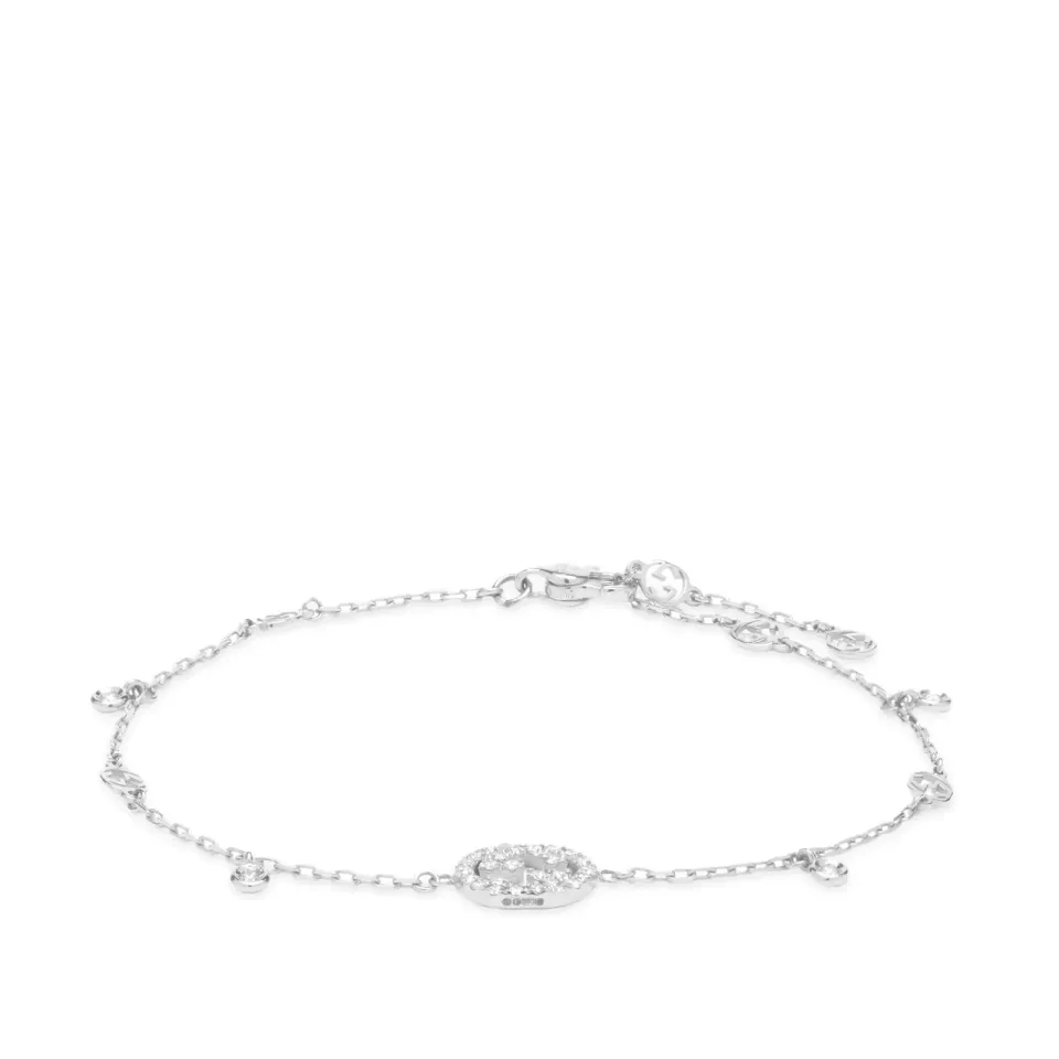 Gucci Interlocking G Diamond Bracelet