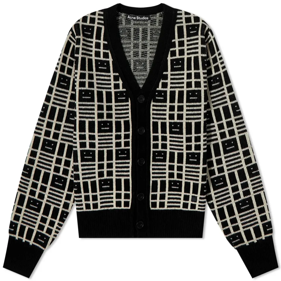 Kargot Face All Over Cardigan