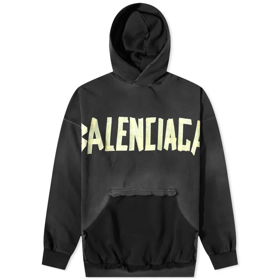Tape Type Popover Hoodie