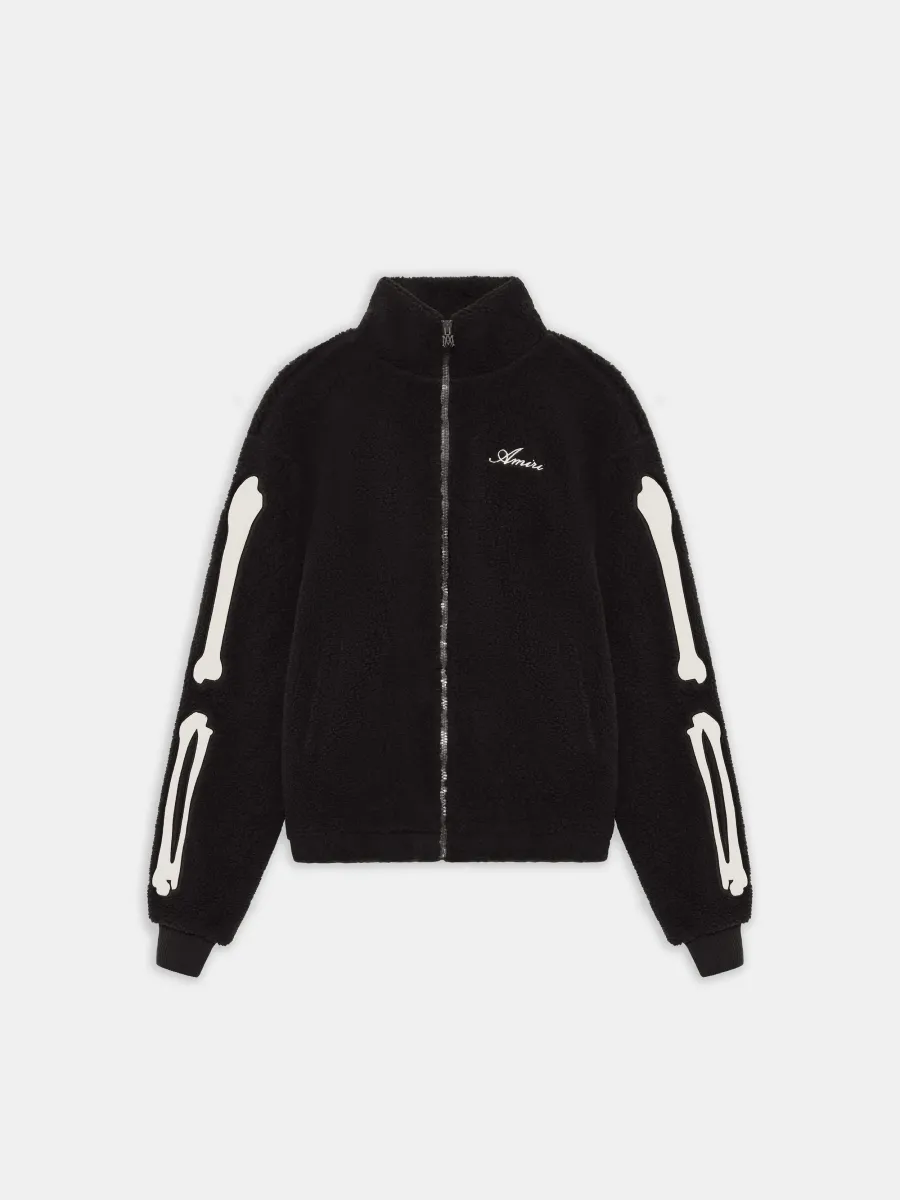 WOMEN - WOMEN'S BONES FLEECE JACKET - BLACK