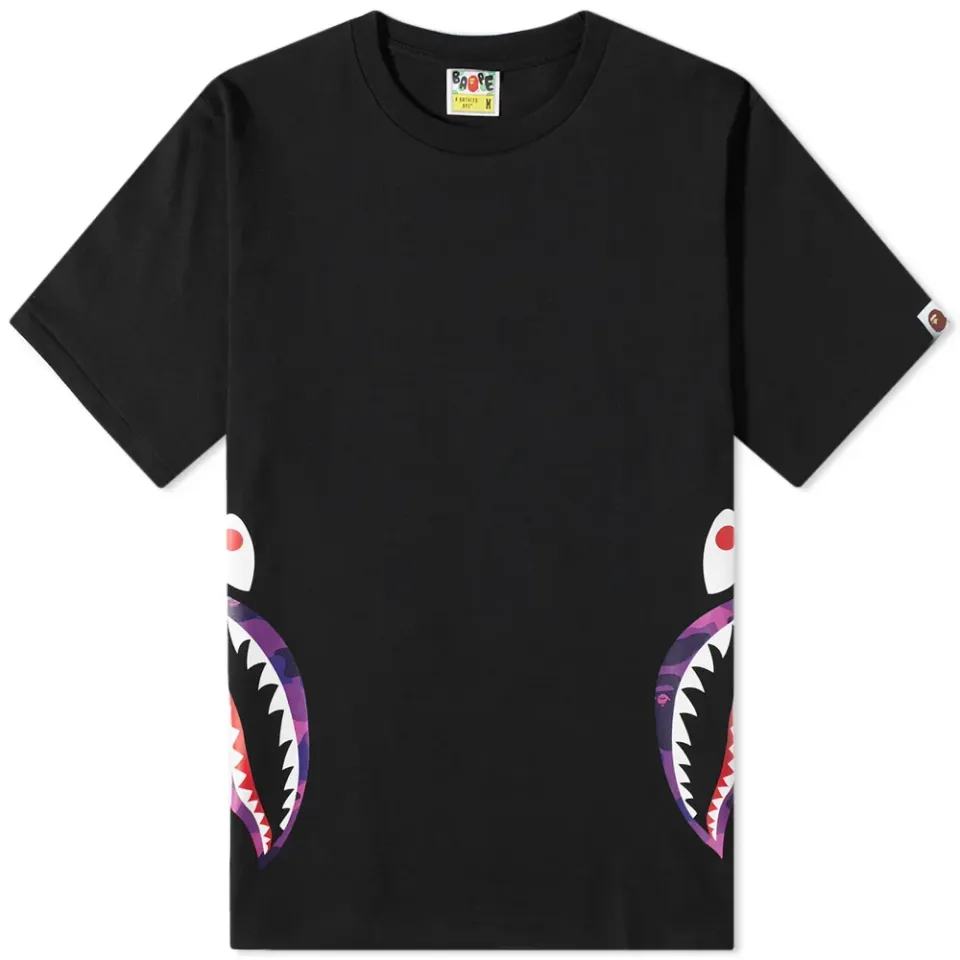 Colour Camo C Side Shark T-Shirt