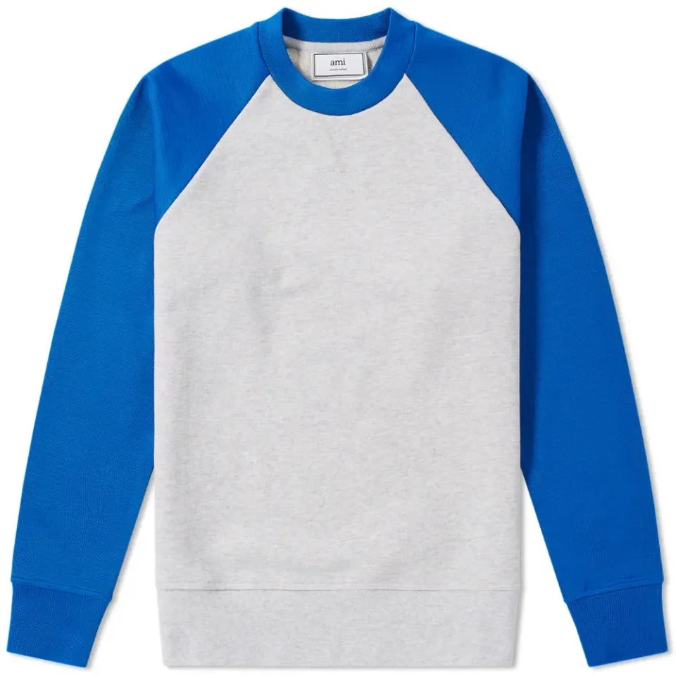 AMI Contrast Crew Sweat