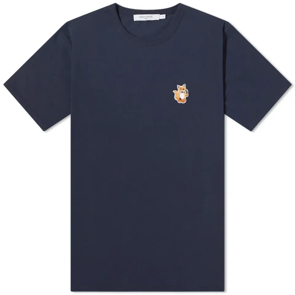 Maison Kitsuné All Right Fox Patch Classic T-Shirt