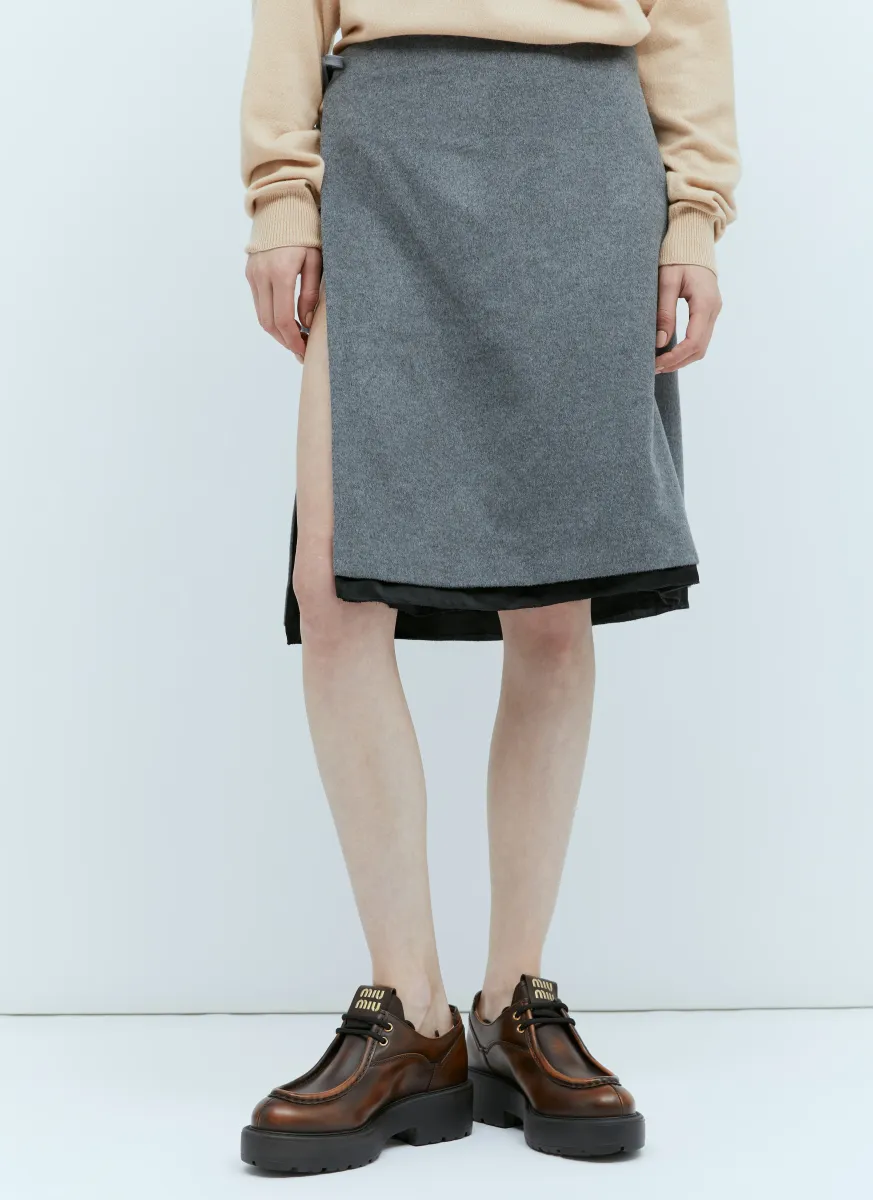 Velour Midi Skirt