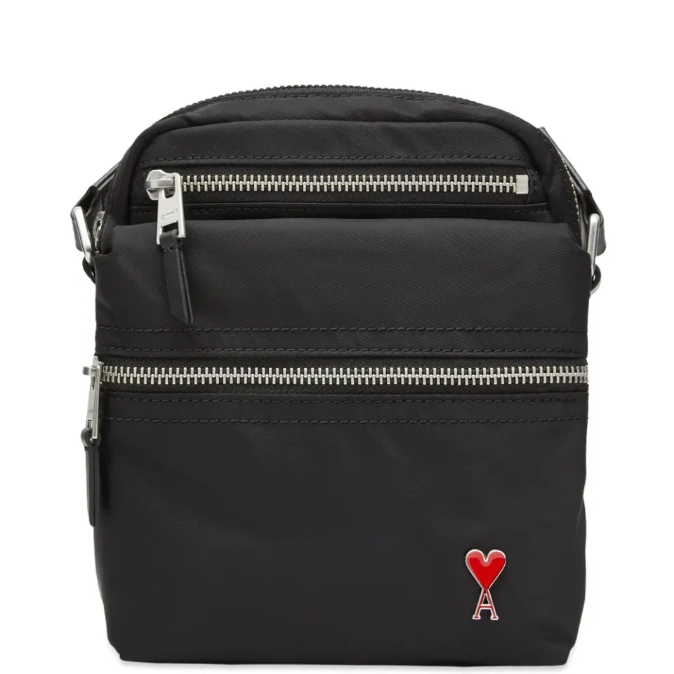 AMI Heart Logo Crossbody Bag