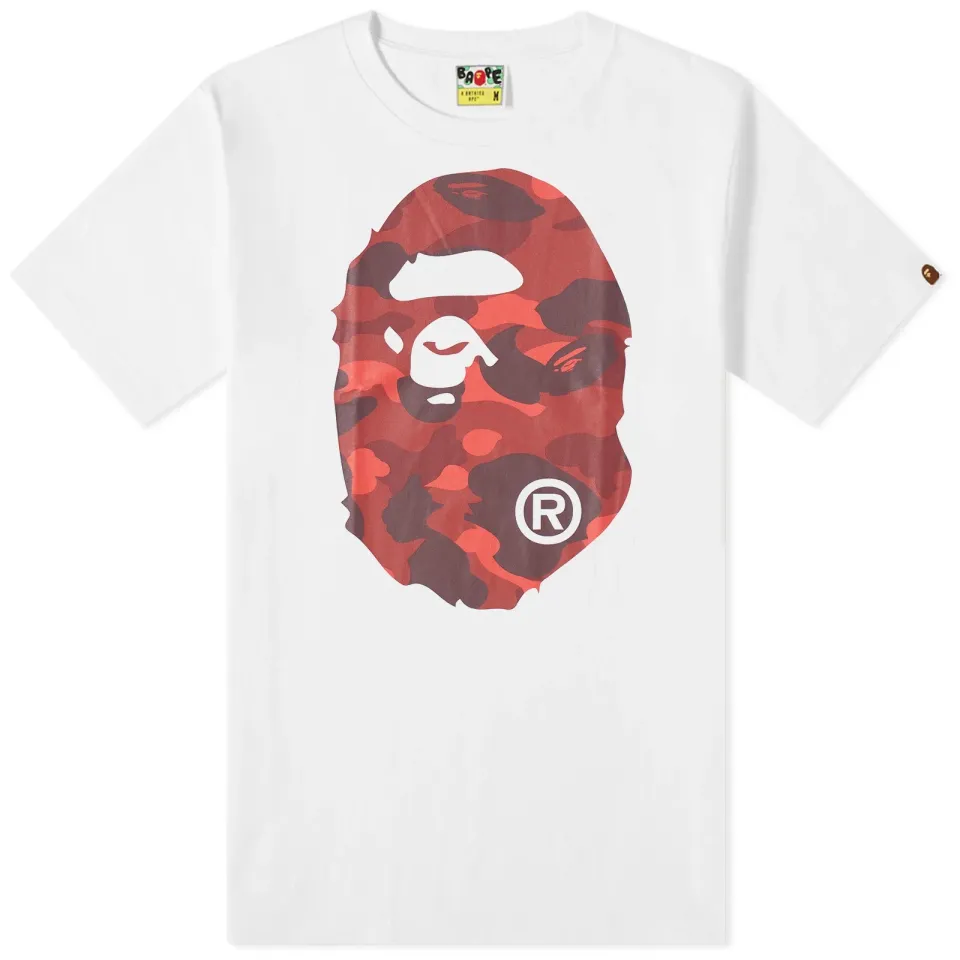 Colour Camo Big Ape Head T-Shirt