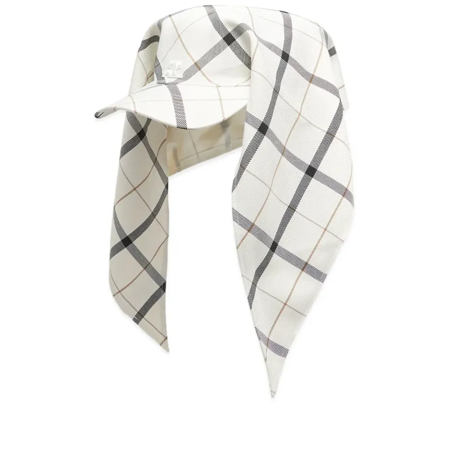 Check Scarf Cap