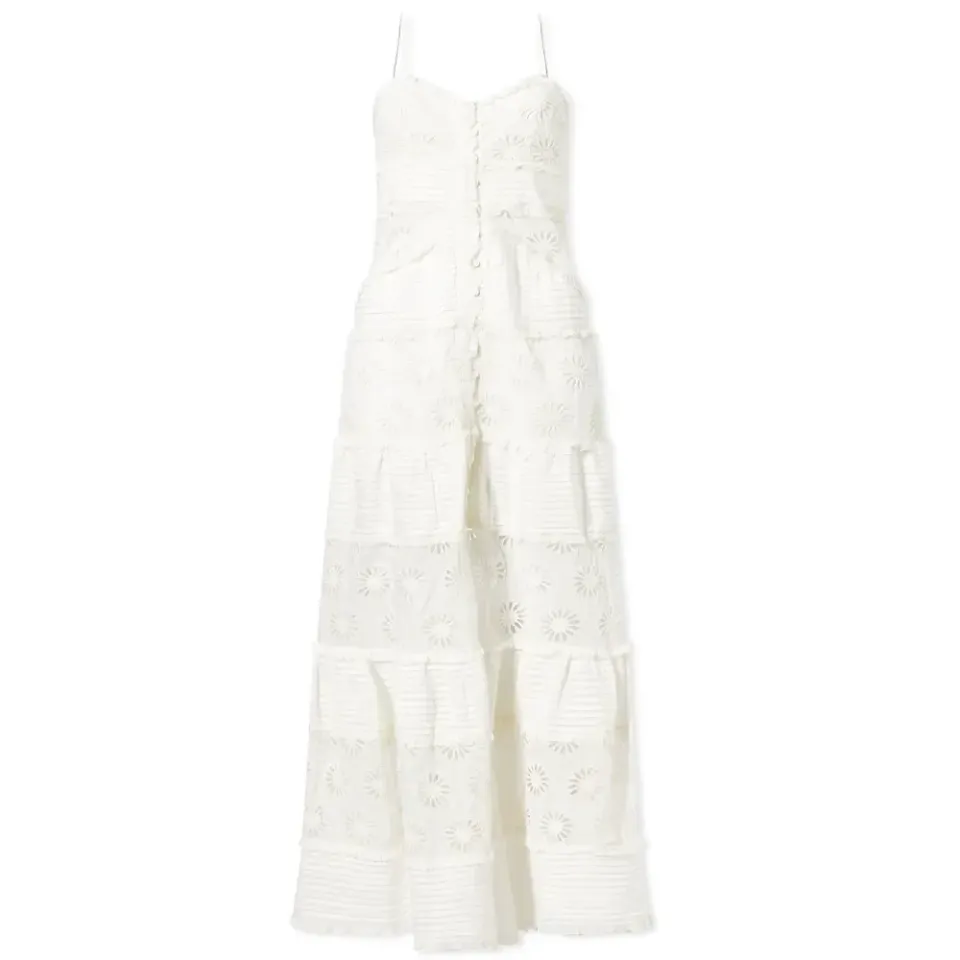 Drake Long Broderie Anglaise Dress
