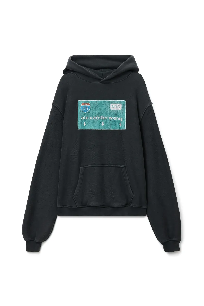 STREET SIGN GRAPHIC HOODIE
