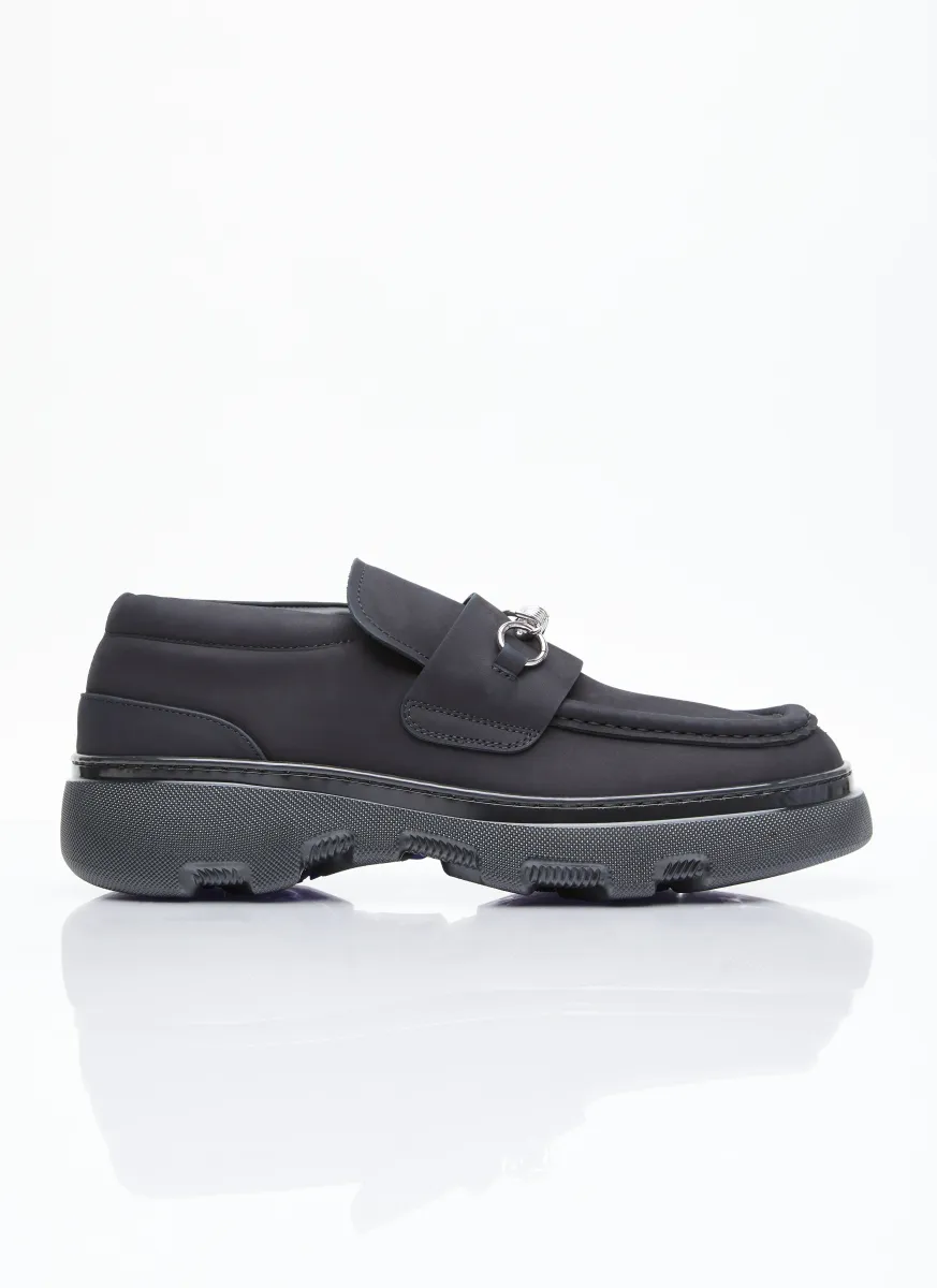 Nubuck Creeper Clamp Loafers